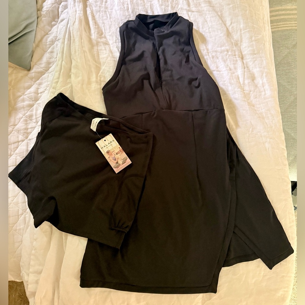 HALARA Black Activewear Dress and Shorts